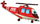 Фольгированный шар (38''/97 см) Фигура, Вертолет-Спасатель, 1 шт.