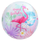Шар (24''/61 см) Сфера 3D, С Днем Рождения (фламинго), 1 шт.