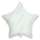 Фольгированный шар (18''/46 см) Звезда, Белый, 1 шт.