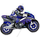 Шар (31''/79 см) Фигура, Мотоцикл, Синий, 1 шт.