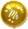 Фольгированный шар с гелием Круг, Mr, Жених, Золото , 46 см.