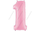 Розовая (pink) цифра 1