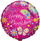 Воздушный шар (18''/46 см) Круг, С Днем рождения (бабочки), 1 шт.