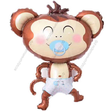 Шар с гелием  Фигура, Обезьянка с соской , 99 см.