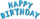 Набор шаров-букв (16''/41 см) Мини-Надпись "Happy Birthday", Голубой, 1 шт.