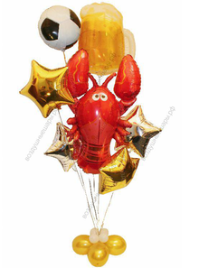 Фонтан из гелиевых шаров "Для настоящих мужчин"