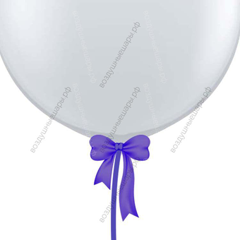 Бант из широкой ленты 50 мм для шаров