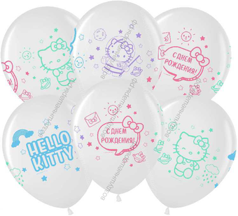Шары под потолок Хеллоу Китти