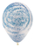 Воздушный шар (12''/30 см) Граффити, Небесная лазурь, Прозрачный (390), кристалл, 25 шт.
