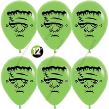 Воздушный Шар с гелием  Франкенштейн, Лайм , пастель, 2 ст, 30 см.