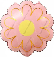 Шар с гелием Ромашка, Розовый, 53 см.
