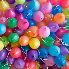 100 шаров с гелием под потолок, разноцветные, матовые, 25 см
