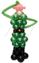 Фигура из шаров Солдатик (плетеный) Зеленый