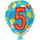 Шар с гелием Цифра, 5, 46 см.