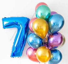 Букет шаров "Хром" ребенку на 7 лет
