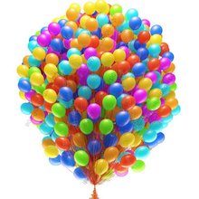1000 шаров с гелием под потолок, разноцветные, матовые, 25 см