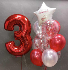 Красный фонтан для девочки на 3 года Земляничный аромат