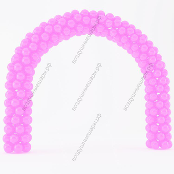 Арка из шаров розовая, 8 метров