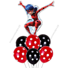 Мини-букет с шаром Леди Баг