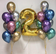 20 шаров + цифра золотая 2