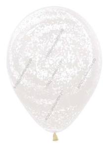 Гелиевый шар  Граффити, Ледяной узор, Прозрачный , кристалл, 30 см.