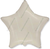 1 шт. Звезда кремовая