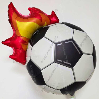 Шар с гелием Огненный мячик, пылающий гол, 69 см
