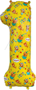 Шары-цифры Три кота гелиевые, 86 см