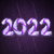 Светящаяся новогодняя надпись из шаров "Снежная сказка", 2023 год Бело-фиолетовая