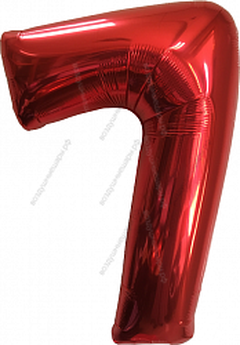 Шары цифры КРАСНЫЕ с гелием