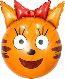 Голова, Три Кота, Карамелька с гелием 53 см.