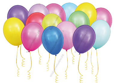 Шары гелиевые под потолок разноцветные, пастель