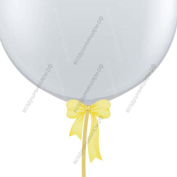 Бант из широкой ленты 50 мм для шаров