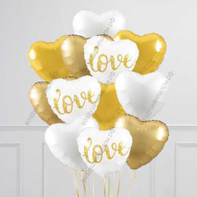 Гелиевые сердечки "Подарок влюбленным"