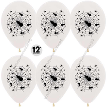 Воздушный Шар с гелием  Пауки, Прозрачный , кристалл, 2 ст, 30 см.