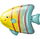 Шар (31''/79 см) Фигура, Яркая рыбка, 1 шт.