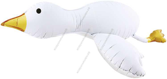 Шар Гусь Обнимусь с гелием, фигура 107 см