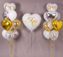 Фотозона из шариков на свадьбу