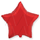 Фольгированный шар (32''/81 см) Звезда, Красный, 1 шт.
