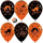 Воздушный Шар с гелием  Хэллоуин, Оранжевый /Черный , пастель, 5 ст, 30 см.