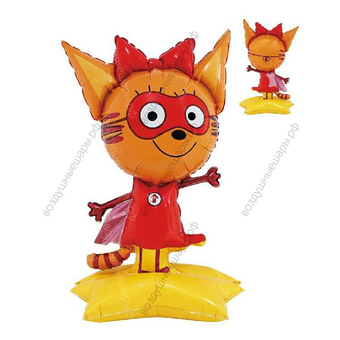 Шар 3D Фигура Три Кота, Карамелька, на подставке, воздух, 102 см.