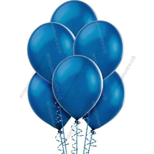 Шары Синие металлик с гелием