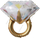 Фигура, Кольцо с бриллиантом, Золото, 27", 69 см.