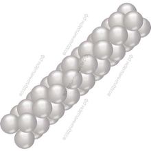 Серебряная гирлянда из шаров (классическая)