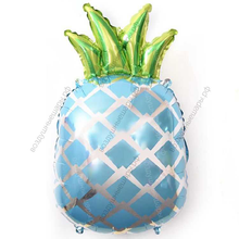 Шар с гелием  Фигура, Ананас, Голубой, 74 см.