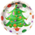 Фольгированный шар (18''/46 см) Круг, Новогодняя елка, 1 шт.