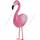 Шар (38''/97 см) Ходячая Фигура, Фламинго, Розовый1 шт.