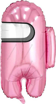 Космонавтик Розовый из игры  Амонг Ас, Среди нас, гелиевый