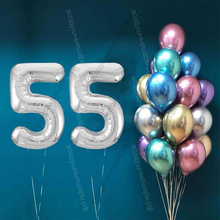 Воздушные шары на 55 лет