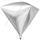 Шар 3D (27''/69 см) Алмаз, Серебро, 1 шт.